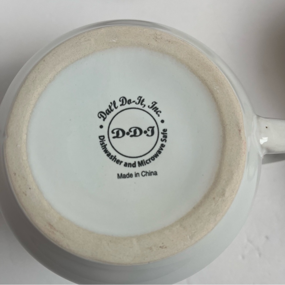 Dat’l Do-It Recipe Soup Ceramic Mugs Set of 4 Chicken Potato Tomato Vegetable - Picture 14 of 16